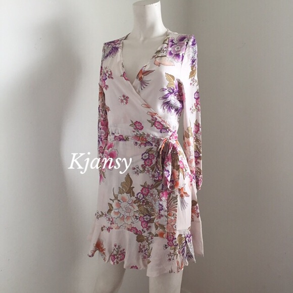 MARTINA Floral Cream Mini Dress - Picture 6 of 8